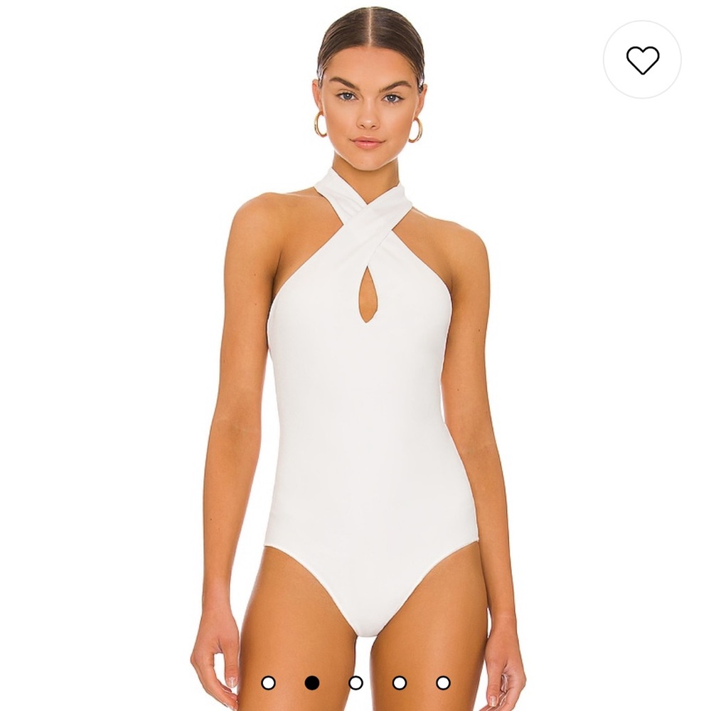 Size medium MuMu white bodysuit never worn!